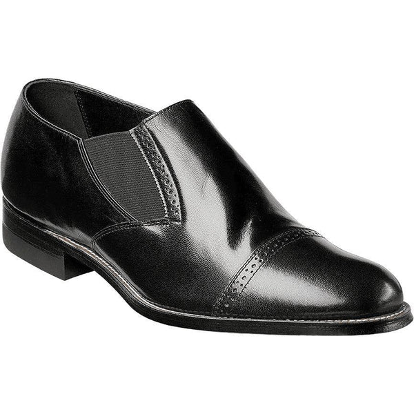 00017 , Stacy Adams Leather Shoes Madison Slip On Cap Toe - J.Valintin Men's Wear Legend - 92722