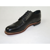 00107, Stacy adams Leather Shoes Cap Toe Oxford Lace Up Black - J.Valintin Men's Wear Legend - 92713