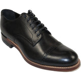 00107, Stacy adams Leather Shoes Cap Toe Oxford Lace Up Black - J.Valintin Men's Wear Legend - 92713