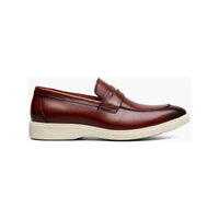 Stacy Adams Spencer Moc Toe Penny Slip On Burgundy 25673-601