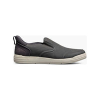 Nunn Bush KORE City Walk EZ Moc Toe Slip-On Shoes Charcoal 85118-013