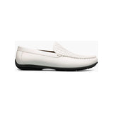 Stacy Adams Conroy Moc Toe Perf Slip-On Casual Shoes White 25702-100