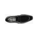 Stacy Adams Kester Moc Toe Ornament Slip On Shoes Black 20195-001