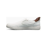 Nunn Bush KORE City Walk EZ Moc Toe Slip-On Shoes White 85118-100