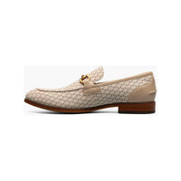 Stacy Adams Brinkley Moc Toe Bit Slip-On Dress Shoes Beige 25711-250