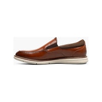 Nunn Bush Chase Moc Toe Slip On Walking Shoes Cognac Multi 85092-229