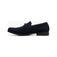 Stacy Adams Ravelle Moc Toe Bit Slip On Shoes Navy Suede 25680-415