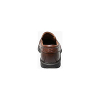 Nunn Bush Bleeker Street Bike Toe Slip On Comfortable Shoes Cognac 84357-221