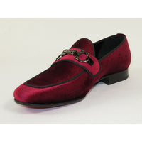 Men's GENIO Velvet Upper Leather Red Sole Shoes Turkey 120194637 Burgundy