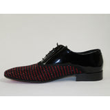 Men's GENIO Patent Leather, Red Sole Shoes Turkey 120198641 Black Red Stones