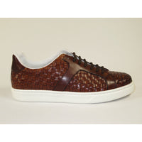 Men's Shoes GENIO Turkey Casual Dress Genuine Leather Braided 120198803 Cognac