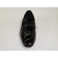 Men's GENIO Patent Leather Red Sole Shoes Formal 120371275 Black Stones