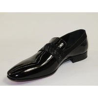 Men's GENIO Patent Leather Red Sole Shoes Formal 120371275 Black Stones