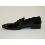 Men's GENIO Patent Leather Red Sole Shoes Formal 120371275 Black Stones