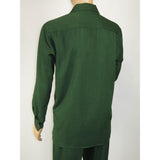 Men's MONTIQUE Two Piece Set Walking Leisure Suit Long Sleeves 1641 H. Green