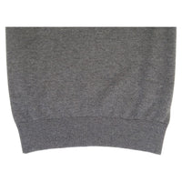 Men's Sweater Knit By BRANGO Turkey Mock Neck Cotton Blend 21050 Charcoal