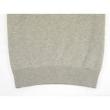 Men's Sweater Knit By BRANGO Turkey Mock Neck Cotton Blend 21050 Gray