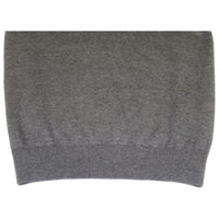 Men's Sweater Knit By BRANGO Turkey Polo Neck Cotton Blend 21228 Charcoal Gray