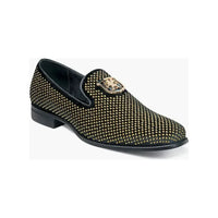 25228, Stacy Adams Micro Suede Shoes Swagger Slip On Studded All Colors - J.Valintin Men's Wear Legend - 14404