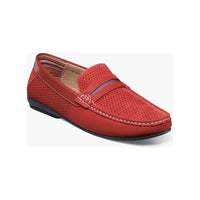 Stacy Adams Corby Saddle Slip On Walking Shoes Red 25513-600