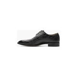 25576 - 001 Stacy Adams Turano Bike Toe Oxford Croc Print Shoes Black - J.Valintin Men's Wear Legend - 25576 - 001 black - 8.5