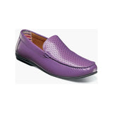 Stacy Adams Conroy Moc Toe Perf Slip-On Casual Shoes Purple 25702-542