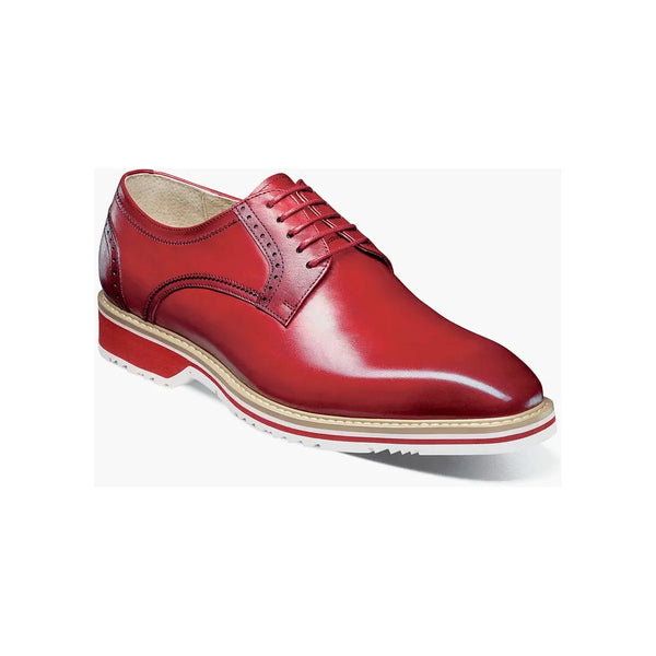 Stacy Adams Barringer Plain Toe Oxford Walking Shoes Red 25722-600