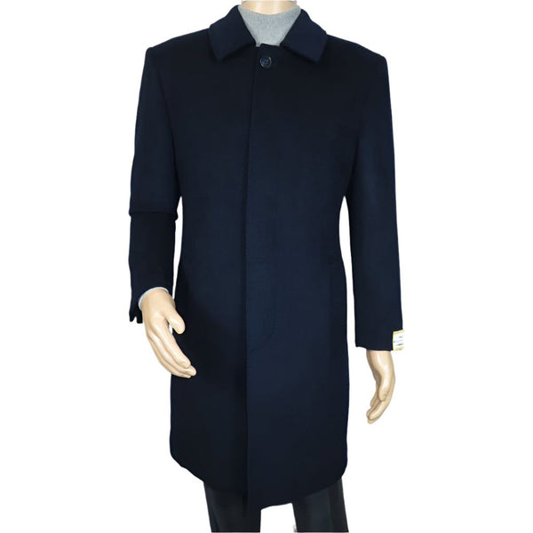 Men's CASILA Turkey Top Winter Coat Wool, Cashmere Blend 403230-15 Navy