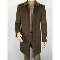 Men's CASILA Turkey Top Winter Coat Wool, Cashmere Blend 403230-19 Brown