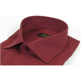 Men's Shirt Hankie CASILA Turkey Cotton Blend Long Sleeves 501770-05 Burgundy