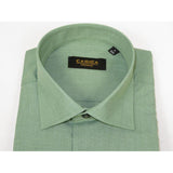 Mens Shirt Hankie CASILA Turkey Cotton Blend Long Sleeves 501770-07 Solid Green