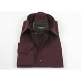 Men's Shirt Hankie CASILA Turkey Cotton Blend Long Sleeves 501770-16 Burgundy