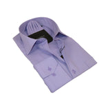 Men's Shirt Hankie CASILA Turkey Cotton Blend 501770-24 Lavender Oxford Texture