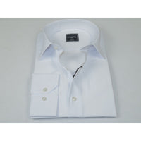 Men's Shirt By CASILA Turkey Cotton Blend Long Sleeves 501870-01 White Pique