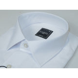 Men's Shirt By CASILA Turkey Cotton Blend Long Sleeves 501870-01 White Pique