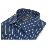 Men's Shirt Hankie CASILA Turkey Cotton Blend 501920-04 Navy Polka Dots