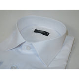 Men's Shirt By CASILA Turkey Cotton Blend Long Sleeves 501990-19 White Corded