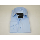 Men's Shirt, Hankie CASILA Turkey Cotton Blend 502020-10 Blue Herringbone