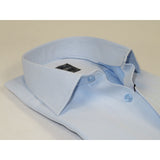 Men's Shirt, Hankie CASILA Turkey Cotton Blend Long Sleeves 502050-08 Blue Pique