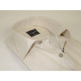 Men's Shirt Hankie By CASILA Turkey Cotton Blend 502100-01 Brown Dots