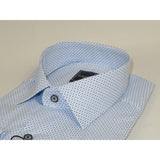 Men's Shirt Hankie By CASILA Turkey Cotton Blend 502100-05 Blue Dots