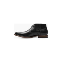 Stacy Adams Maxwell Plain Toe Chukka Boot Smooth leather Black Lace Up 25551-001