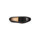 Stacy Adams Ferdinand Moc Toe Bit Slip On Dressy Men's Shoes Black 25455-001