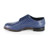 Stacy Adams Madison Anaconda Leather Men's Shoes Blue 00055-400