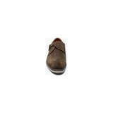 Men's Stacy Adams Taylen Plain Toe Monk Strap Casual Shoes Brown Suede 25589-245