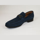 Men's Shoes Steve Madden Soft Suede Leather upper Slip on GADDIS Navy Blue