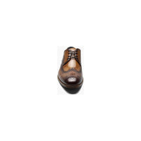 Stacy Adams Brayden Wingtip Oxford Shoes Smooth Leather Tan 25635-240