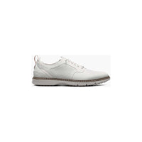 Stacy Adams Synchro Plain Toe Elastic Lace Up Sneaker White Shoes 25518-100