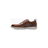 Stacy Adams Sync Plain Toe Elastic Lace Up Sneaker Leather Cognac 25662-221