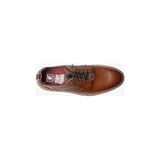 Stacy Adams Sync Plain Toe Elastic Lace Up Sneaker Leather Cognac 25662-221